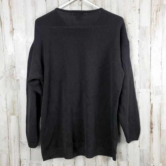 Vintage Victoria Jones Bead Embellished Sweater Black Size Large - Picture 2 of 12